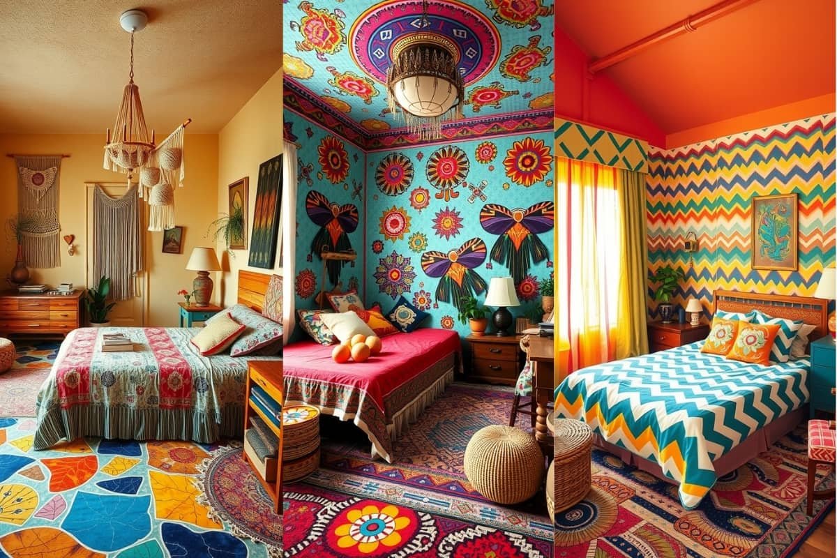 1970s Boho Style Bedroom