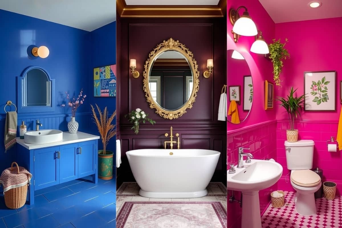 Bathroom Color Drenching Ideas