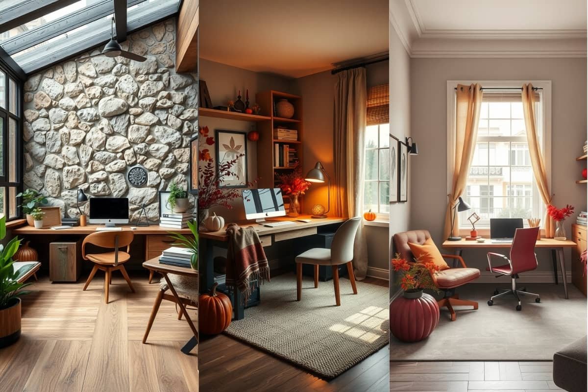 Cozy Fall Home Office Design Ideas