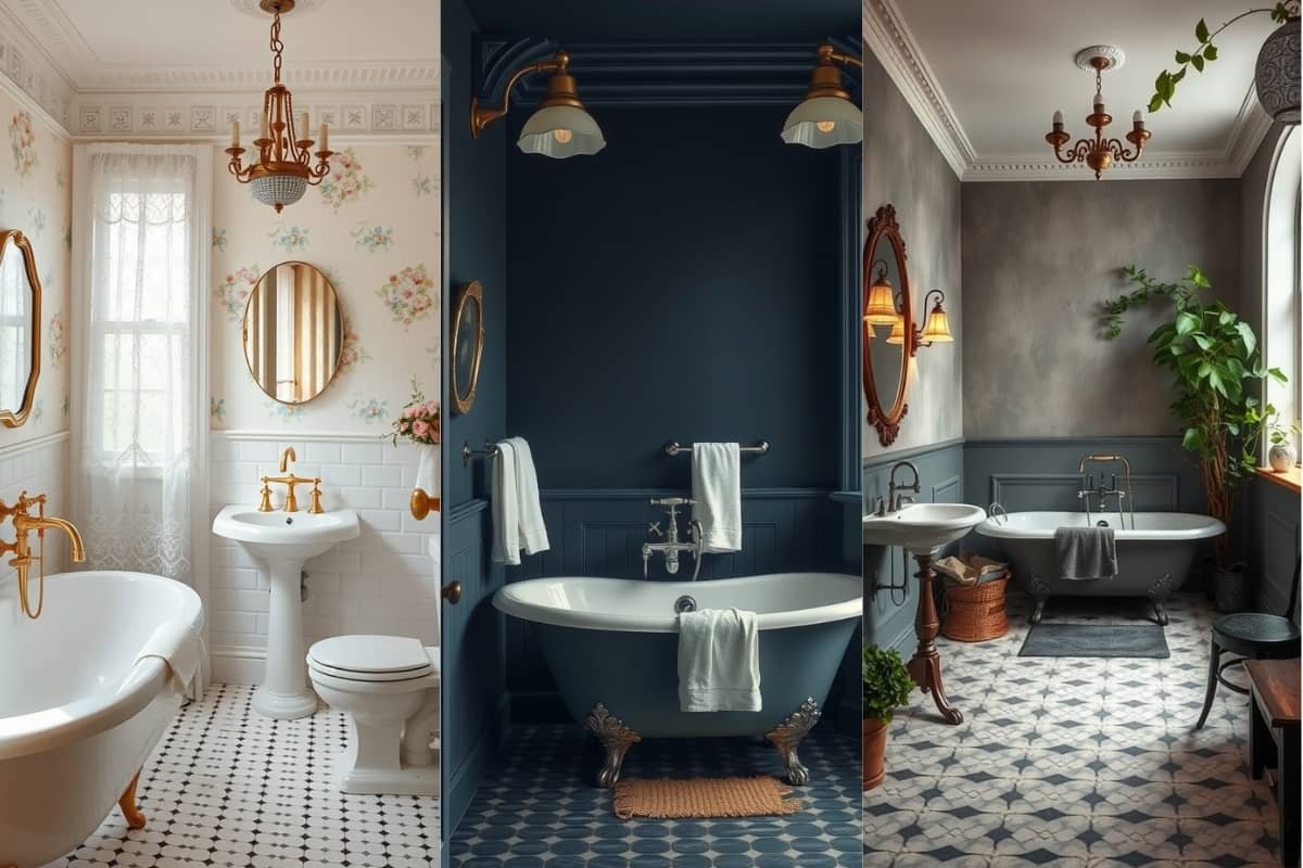 Vintage Bathroom Ideas for a Moody Aesthetic